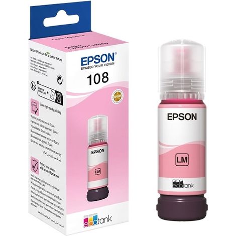Inchiostro Epson EcoTank 108 Magenta Chiaro 70 ml (8715946712383)