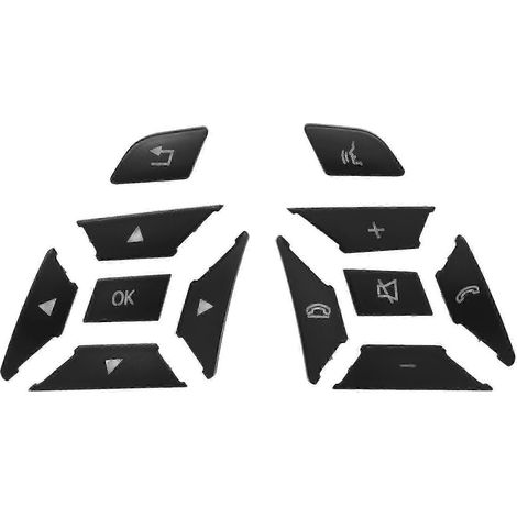 Cache-boutons de volant autocollant compatible avec Mercedes-Benz ABCE, ML, GL, CLA, GLA, GLK et SL (1/5)