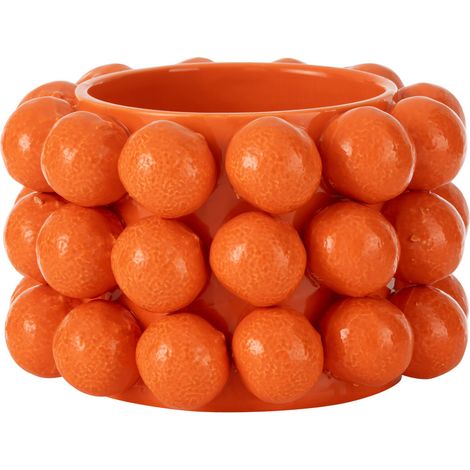 Cache-Pot en Céramique "Orange" 19cm Orange (1/4)