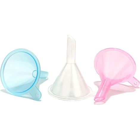 3pcs-silicone Mini Funnel Portable Travel Bottle Funnel Shampooing Shower Gel Cosmetic Bottle Funnel (1/5)