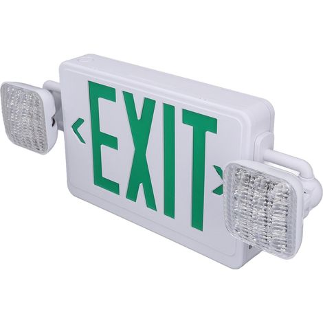 Panneau de sortie de secours lumineux LED haute luminosité double face pour espaces commerciaux 50/60 Hz (1/5)