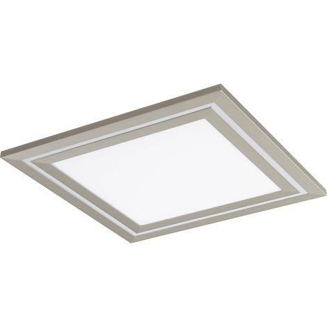 Lucande Lámpara de techo LED 'Leicy' en Gris Metal