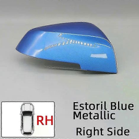 Rearview Cover Cap For 1 3 4 318 320 2012-2018 2 2014-2018 X1 E84 2013-2016 Side Shell Painted( Estoril Blue RH) (1/5)