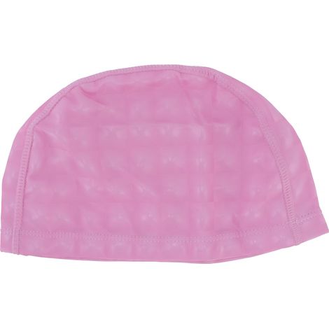 Bonnet de bain couleur vive imperméable piscine spa unisexe rose nacré (1/5)