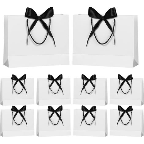 Sacs cadeaux avec ruban, 10 sacs à dragées portables (1/3)