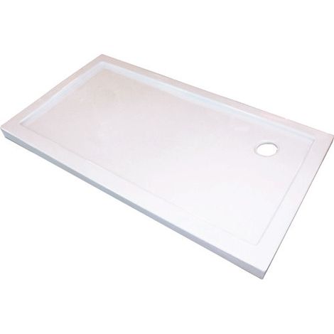 ONDEE ZEN - Receveur de douche YQUA - 80x120cm - Acrylique - Blanc - Extra-plat (1/5)