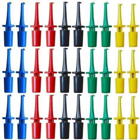 Lot de 30 crochets de test pour multimètre - Mini sonde de test électronique - Utilisés pour les outils de maintenance (1/4)