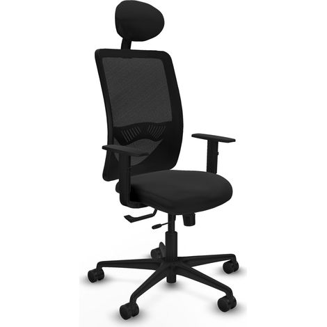 Silla de oficina piqueras y crespo Zulema negro soporte lumbar (1/2)