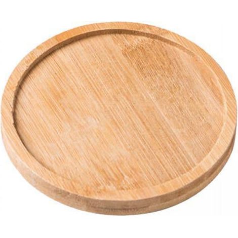 Plateau En Bois - Plateau De Salle De Bain Rond Pour Savon Et Accessoires - Organisateur Multifonction Pour Vanité - 2 Pièces (1/5)