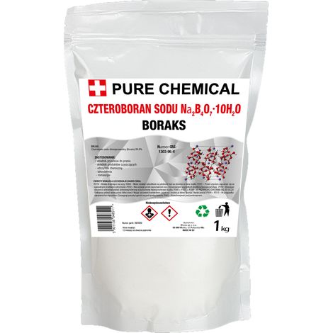Borax 1 kg - Weiß - 99,99% Reinheit - Umweltfreundlich - Vielseitig einsetzbar