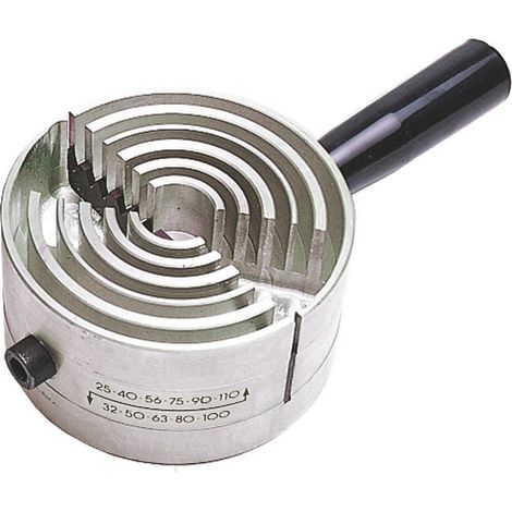 Alesatore manuale universale per la smussatura interna ed esterna di tubi di scarico in PP e PVC ad innesto - Idrhaus