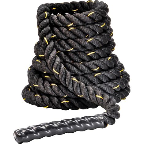 Fitness Battle Rope 38 mm x 2,8 m, corda resistente per palestra e allenamento in casa. (1/5)