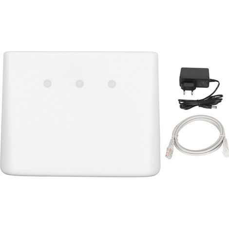 Routeur WiFi 4G 300Mbps avec emplacement Nano SIM, double antenne, 32 utilisateurs, hotspot mobile pour Asie Europe, prise UE 100-240V. (1/5)