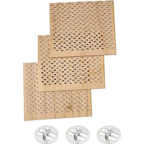 Lot de 3 mèches en bois de 7 x 6 cm pour la fabrication de bougies DIY (1/5)
