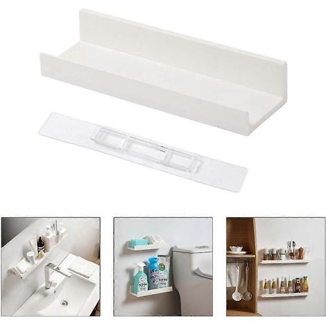 Étagère murale multifonctionnelle pour rangement de cosmétiques dans une chambre d'étudiant (1/4)
