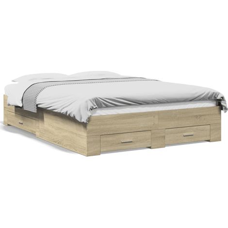 Maison Exclusive - Giroletto Cassetti Rovere Sonoma 120x190 cm Legno Multistrato