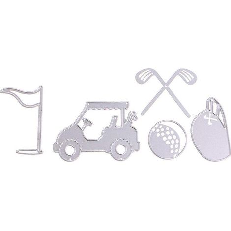 Golf-Set Stanzformen Schablonen Scrapbook Album Prägekarten DIY Basteldeko