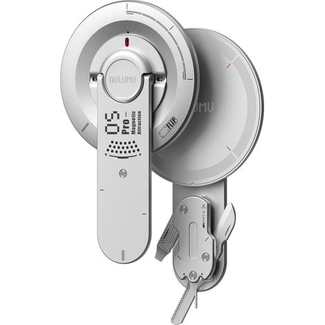 Support Magnétique Multifonction Outil EDC Réglage de l'Angle de Rotation Ultra Léger Ultra Fin Avec Tournevis Lime Acier Lame de Scie Pince Éjecteur SIM Cutter Argent (1/5)