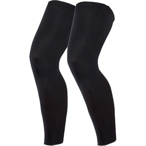 paire de manchons de compression pour les jambes – Manchons de jambes longs pour basketball extérieur pour hommes, femmes et jeunes (noir) (1/5)