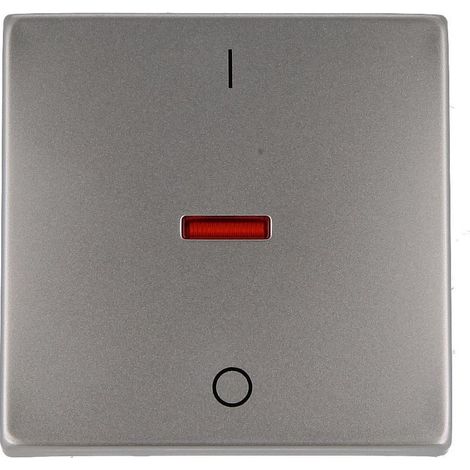Enjoliveur avec marquage et fenêtre rouge pur inox