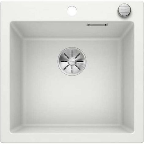 BLANCO Einbauspüle PLEON 5 Silgranit InFino Ablaufsystem weiß (1/2)