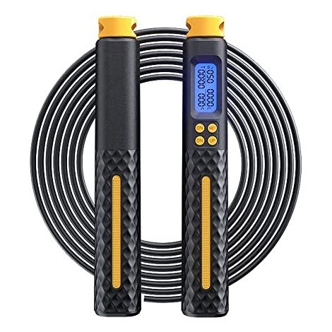 Corde à sauter, comptage électronique intelligent, longueur de corde ajustable, ou sans fil, équipement sportif professionnel (1/5)