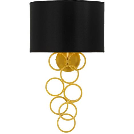 Applique da parete in metallo oro, 30x20x50 cm – Lampada Rich (1/5)