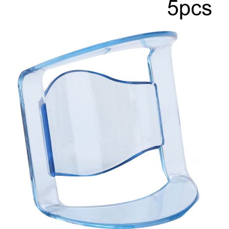 Ouvre-bouche dentaire 5 pièces, écarteur orthodontique pour lèvres et joues, dilatateur buccal transparent bleu, accessoire dentaire professionnel (1/5)