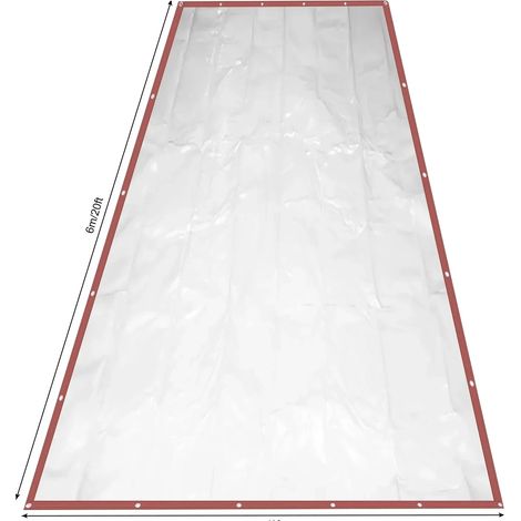Lona impermeable de PVC, construcción duradera, color marrón. (1/2)