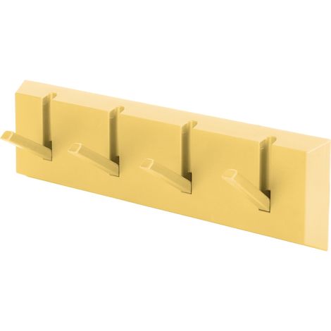 Gelber Wandhaken zum Aufhängen von Mänteln, Schlüsseln, Hüten, Kleiderständer ohne Bohren, Tür- und Badezimmerdekoration. (1/5)