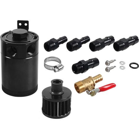 Réservoir d'huile de voiture, réservoir d'huile de voiture en alliage d'aluminium, réservoir d'huile de voiture à usage général d'une capacité de 200 ml (1/4)