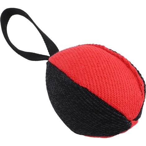Jouet de football interactif pour chien, balle de tir à la corde anti-anxiété pour berger allemand et malinois belge, noir et rouge. (1/5)