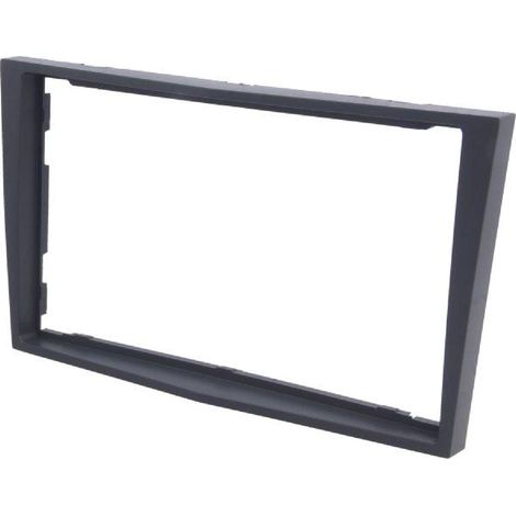 Facade autoradio FA152.0E compatible avec Opel Astra ap03 Vivaro ap07 Zafira ap04 - Gris fonce - 2DIN