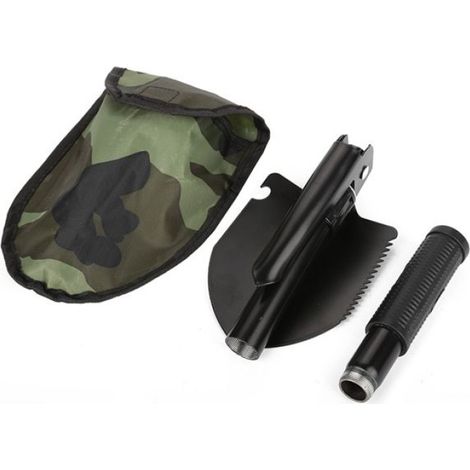 Pelle Pliante - Fer - Pour Camping Randonnée Plein Air - 41,5 x 10 x 3 cm - 345 g - 1 Pièce (1/5)