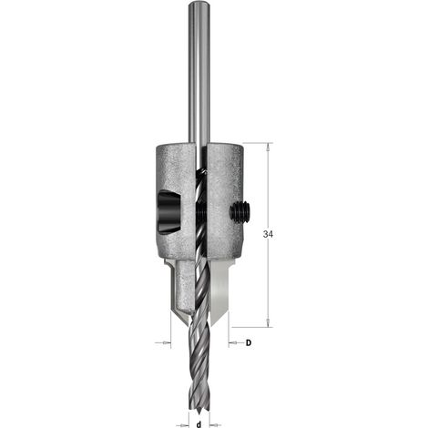 521.001.11 SVASATORE PORTAPUNTA REGOLABILE HW Z2 PER PUNTE DA 3 A 7 DX