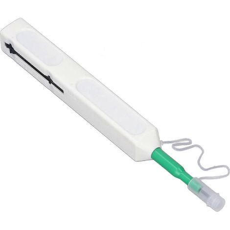 Glasfaser-Reinigungsstift mit akustischem Signal, 180°-Reinigung, verlustarmer Stift-Reiniger für 2 Glasfasern