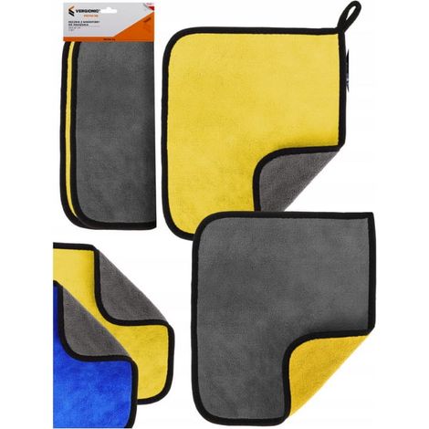 Serviette universelle en microfibre pour sécher la voiture, lot de 2, 30 x 40 cm