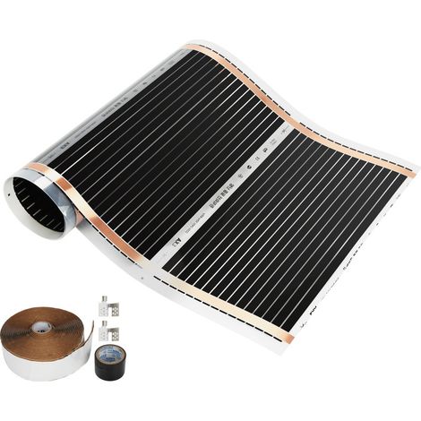 SWANEW Pellicola Riscaldante a infrarossi riscaldamento a pavimento elettrico 50x200cm Set 220 W/M² riscaldamento a pavimento 1 m² (1/5)