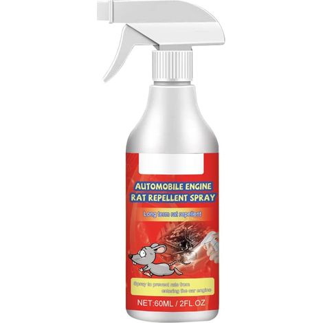 3pcs Spray Barrière Répulsif Souris,Spray Anti-Souris Moteur de Voiture, Spray Anti-Souris Spécial Voiture Anti-Rongeurs de Voiture, Spray Barrière Anti-Souris Répulsif Contre les Rats (1/5)