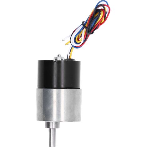 Moteur CC sans balais à engrenages, arbre en D, faible bruit, rotation avant et arrière, 12 V, 35 tr/min (1/5)