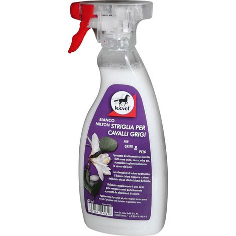 L'écorce de leovet pour chevaux gris et blancs élimine les taches sèches et les halos 550ml
