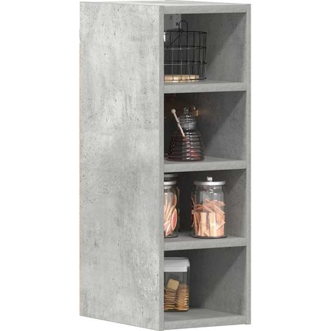 vidaXL Mobile Pensile “Riga” Grigio Cemento 20x29,5x60 cm