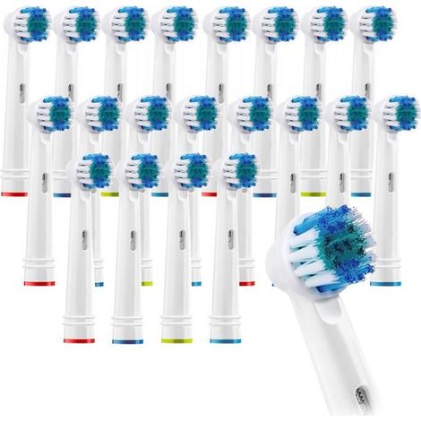 Brossettes de rechange - Oral B - Precision Clean - 20 pièces - Nettoyage quotidien efficace