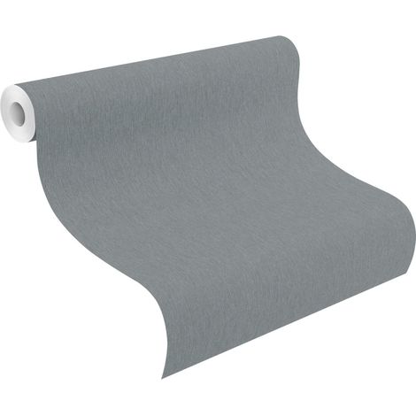 Rasch Vliestapete Uni Sky Lounge blau grau 10,05 x 0,53 m Wandtapete (1/3)