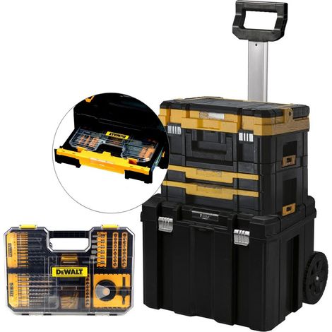 Dewalt DWST1-75799 TStak Tower Rolling Mobile Cases 3 Tstak Boxes + Accessories (1/4)
