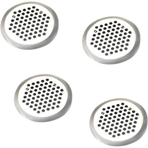 Runde Edelstahl-Lüftungsgitter mit 35 mm Maschenweite – Für Küche, Bad und Schränke, 4er Set (1/4)