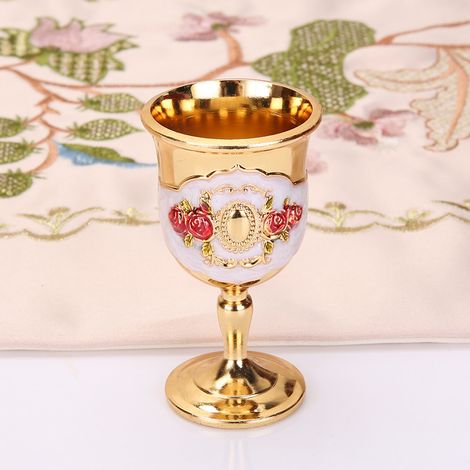 (Jinbaihonghua) Petit verre à vin, verre à liqueur haut de gamme de style européen pour une gorgée