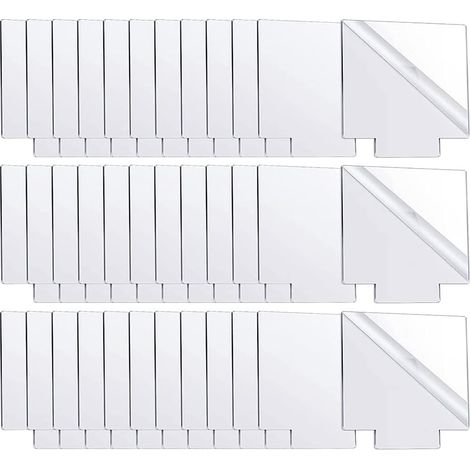 36 PièCes Feuille Acrylique CouléE Transparente pour Base de LumièRe LED, Blancs éPais en Acrylique, Carré (1/5)