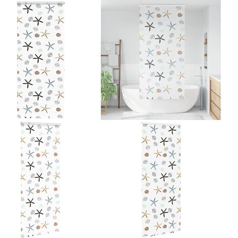 vidaXL Store enrouleur de douche avec cassette largeur du tissu 106 cm (1/5)