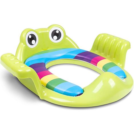 Siège de toilette universel pour enfants, accessoire de toilette adapté à toutes les toilettes - Réducteur de pot pour garçons et filles de 1 à 7 ans - Réducteur de pot / siège d'apprentissage (vert) (1/5)